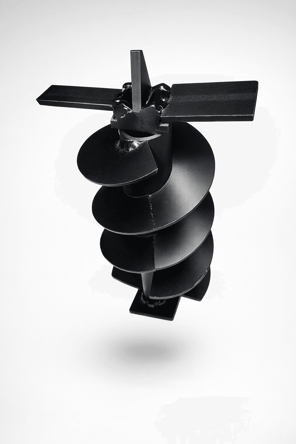 Ślimak 145mm z wiertłem motylkowym składanym do rury 160mm na żerdzie 30x30mm - obrazek 2