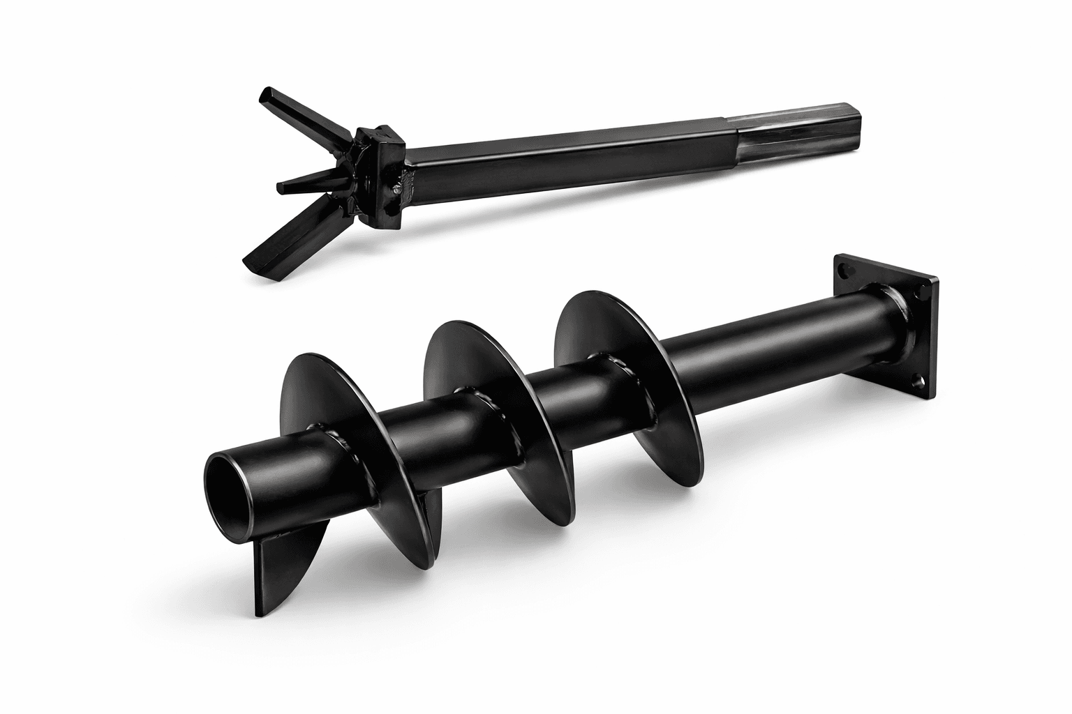 Ślimak 145mm z wiertłem motylkowym składanym do rury 160mm na żerdzie 30x30mm - obrazek 3