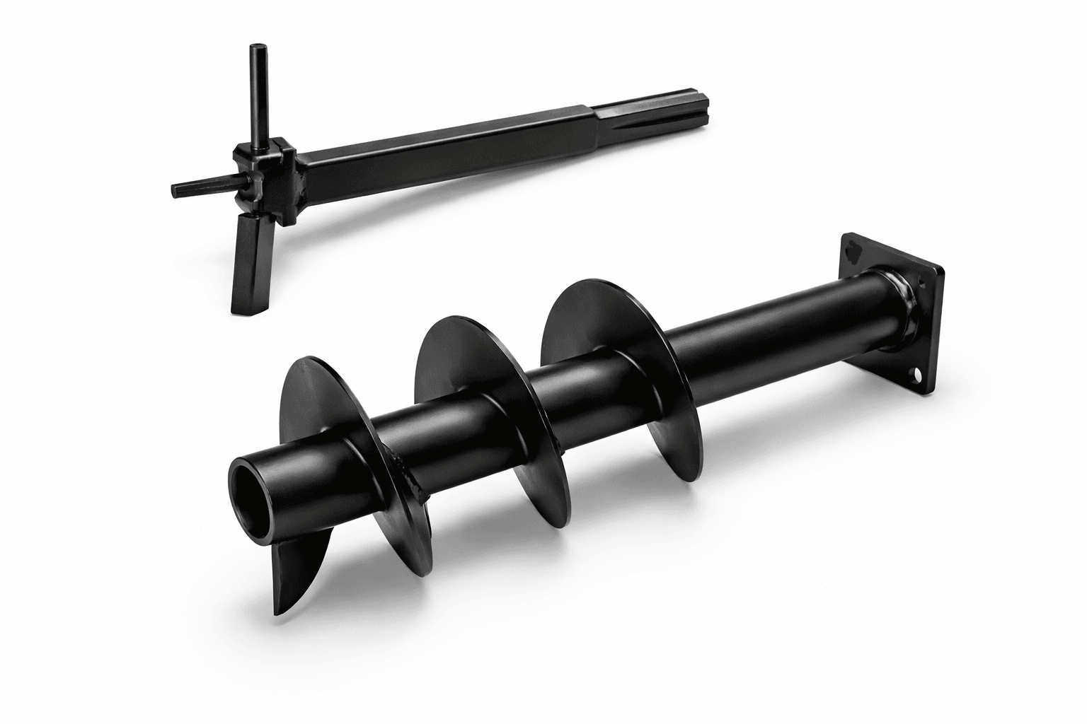 Ślimak 145mm z wiertłem motylkowym składanym do rury 160mm na żerdzie 30x30mm - obrazek 4