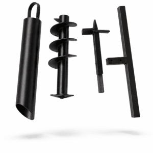 Wiertnica ręczna do studni - bez żerdzi, świder fi 145mm, szlamówka fi 90mm