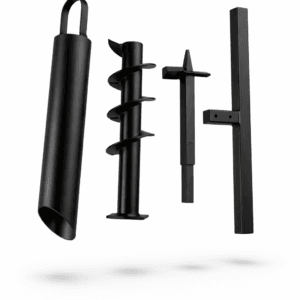 Wiertnica ręczna do studni – bez żerdzi, świder fi 125mm, szlamówka fi 90mm