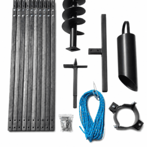 Wiertnica ręczna do studni 185mm+szlamówka 133mm+dyby 160mm. Zestaw pod rurę studzienną 160mm.