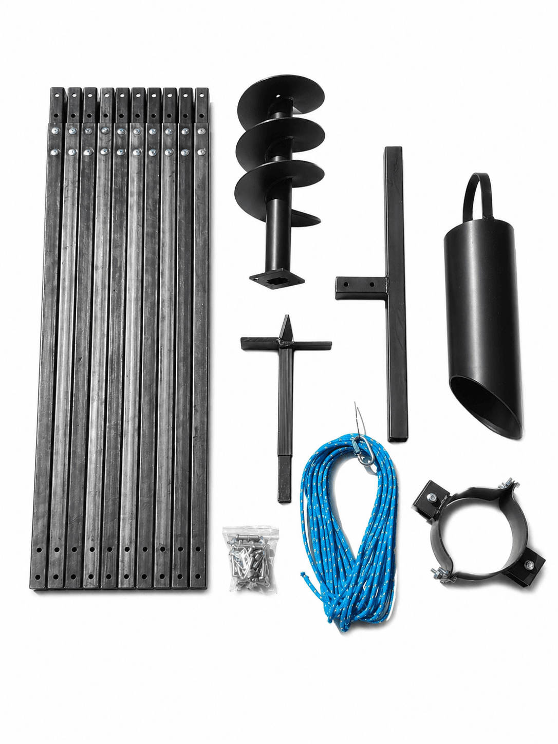 Wiertnica ręczna do studni 185mm+szlamówka 133mm+dyby 160mm. Zestaw pod rurę studzienną 160mm.